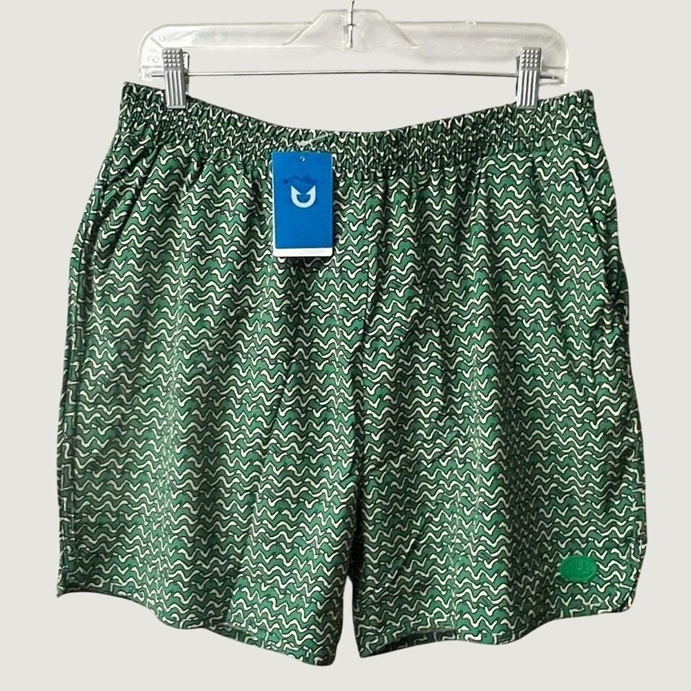Northyard Mens Swim Shorts 5 Inch Mesh Liner XL Green Surfing Beach Travel New